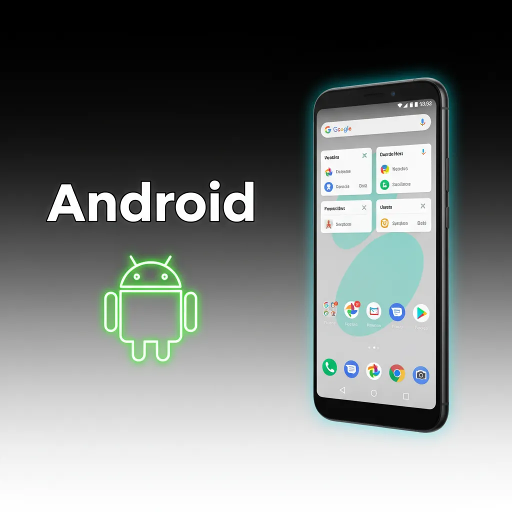 Phone showing Android APK download and install steps: allow installs, open app, log in on Android 8.0+.