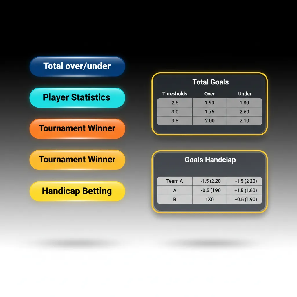 Infographic of bet types—Single, Express/Accumulator, System—and advice to mix bets to balance risk and return.