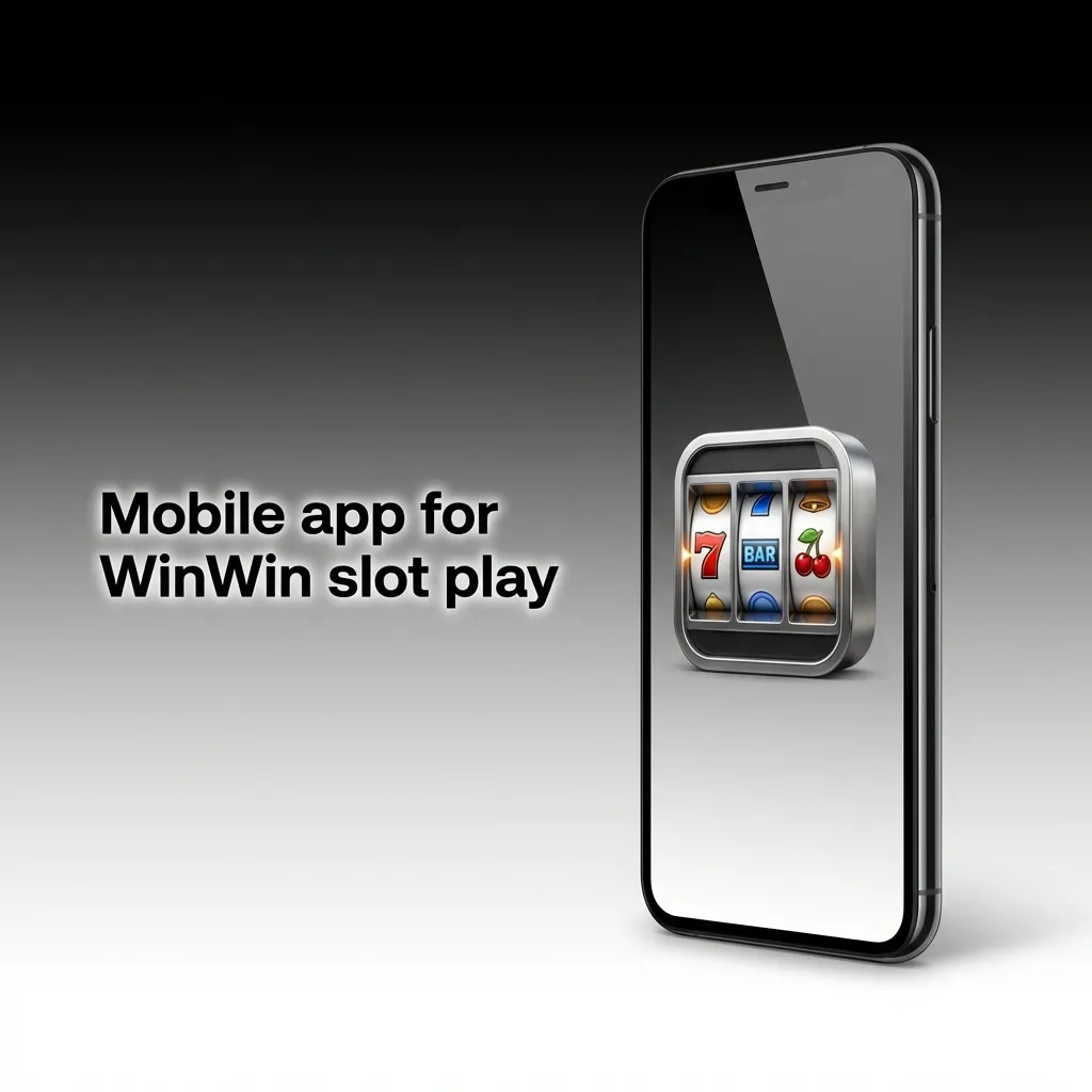 Official WinWin slots app on phone showing Slots lobby, Casino tab, KES bet and Spin button for Kenyan users.