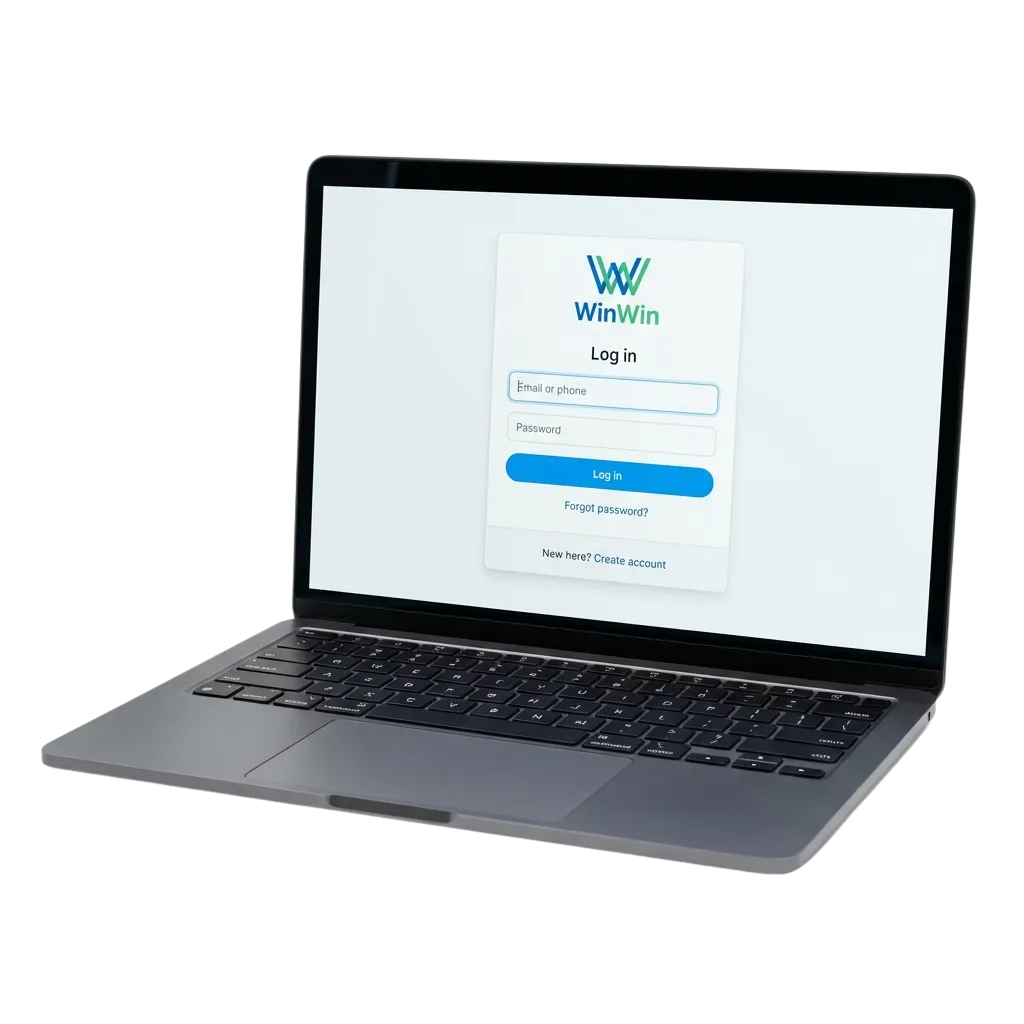 WinWin Kenya login on web or app: sign in with email/phone and password; 2FA available; access betting, casino, bonuses.