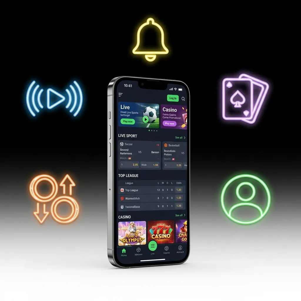 WinWin app screens showing fast live odds with Quick Bet and cash out, slots, and a clear KES wallet for local payments.