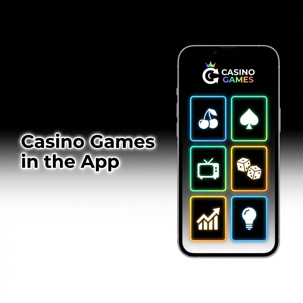 App screen showing casino games: slots Sweet Bonanza, Starburst; tables roulette, blackjack; switch between sports and casino