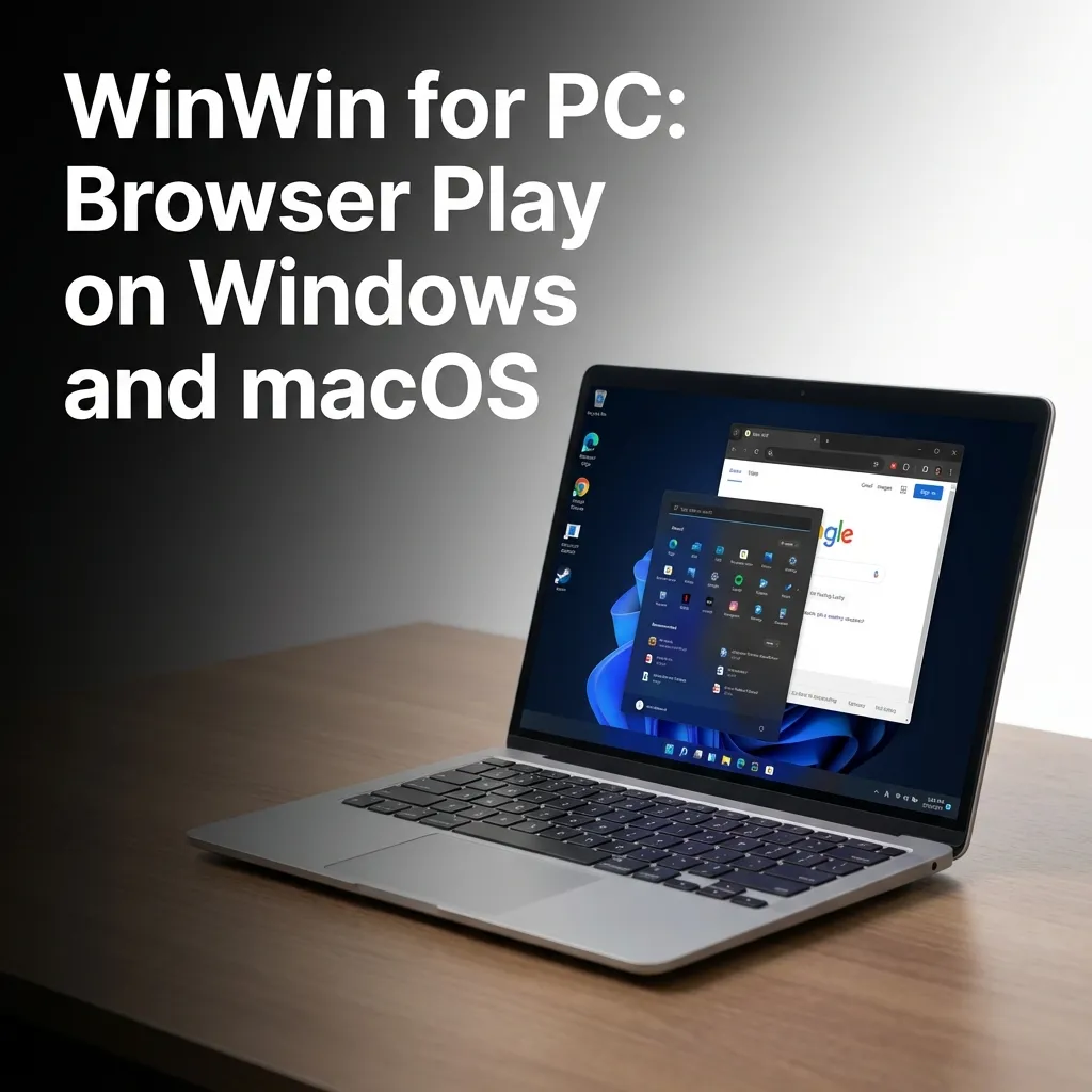 WinWin site on Windows and macOS browsers, showing slots and betting, supports KES deposits via M-Pesa and card.