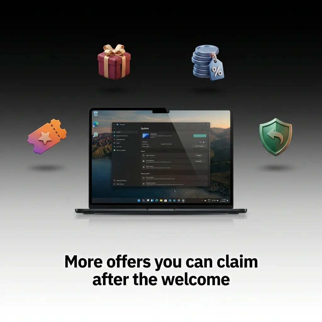 Promo offers after welcome: reload bonuses, weekly free spins, cashback, sports free bets, VIP loyalty rewards.