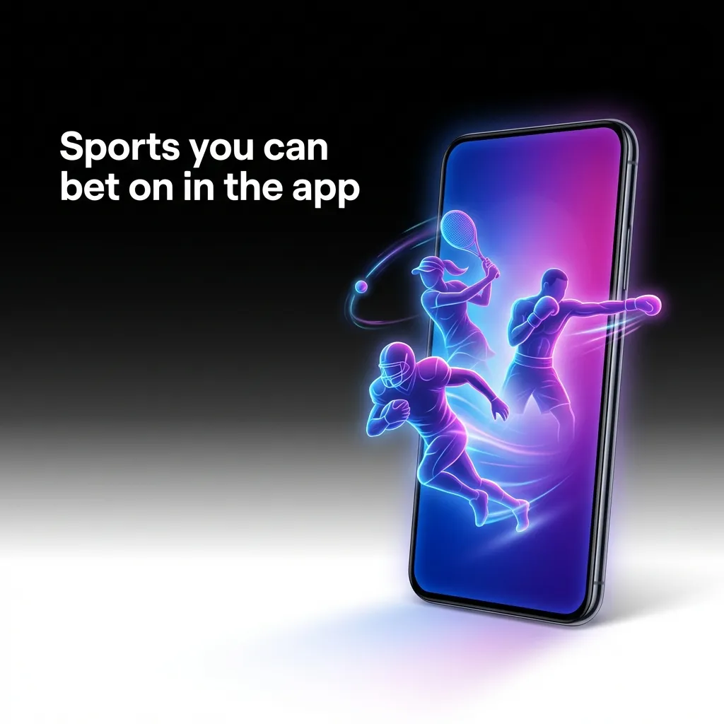 App screen showing betting options and live trackers for football, basketball, tennis, cricket, rugby, hockey, MMA, eSports.