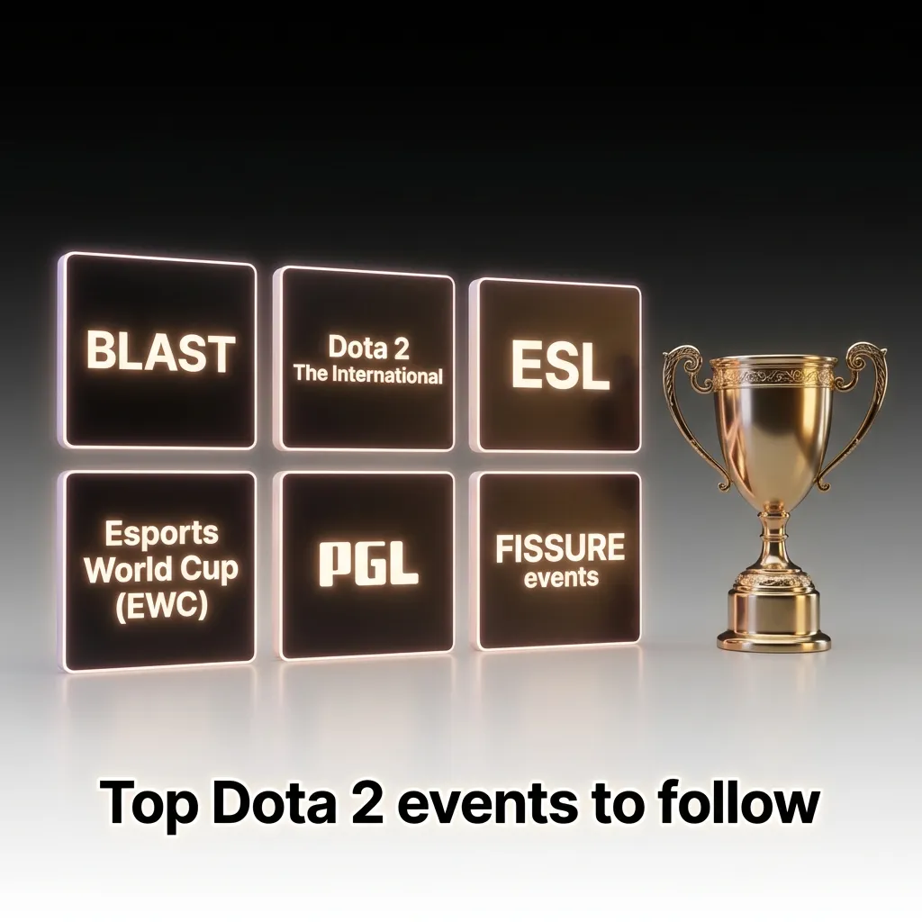 Top Dota 2 events: TI, BLAST, ESL One/DreamLeague, EWC, PGL, FISSURE. Check EAT schedules; bet early.