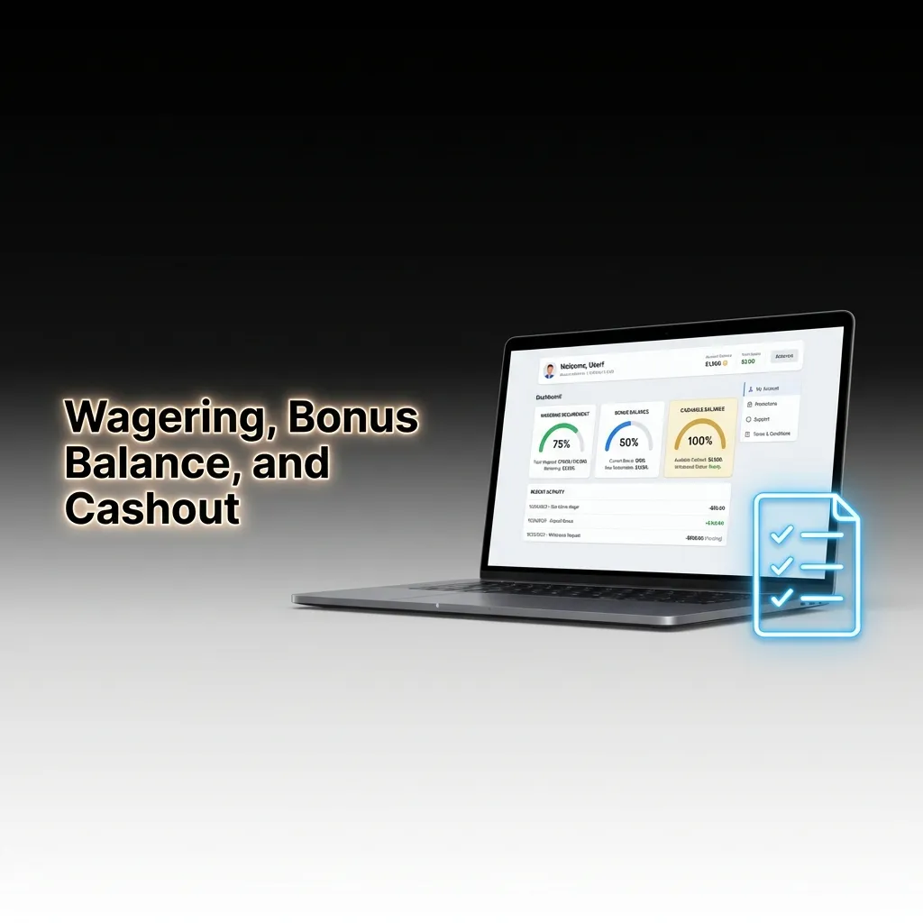 Bonus vs cash guide: wager to convert; slots 100% weighting; max bet; 7-day expiry; early cashout forfeits bonus.